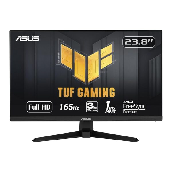 ASUS TUF Gaming 23.8” 1080P Monitor (VG247Q1A) - Full HD, 165Hz (Supports 144Hz), 1ms, Extreme Low Motion Blur, Adaptive-sync, FreeSync Premium, Shadow Boost, Speakers, Eye...