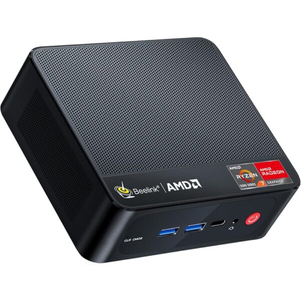 Beelink SER5 PRO Mini PC,AMD Ryzen 7 5850U(up to 4.4 GHz,8C/16T),Mini Computer with 32GB DDR4/500GB NVMe SSD,Support Triple Screen...
