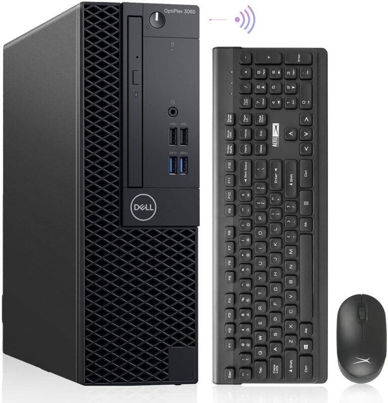 Dell OptiPlex 3060 Desktop Computers Windows 11 Pro Hexa Core i7-8700 Up to 4.60GHz32GB DDR4 1TB M.2 NVMe SSD1TB HDDAX210 Built-in WiFi 6E Small Form Factor PC(Renewed) Black...