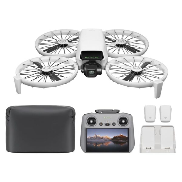 DJI Flip Fly More Combo With RC 2 Screen Remote Controller, Drone With 4K UHD Camera for Adults, Palm Takeoff, Auto Return, Intelligent Flight, 3 Batteries for 93-Min Flight...