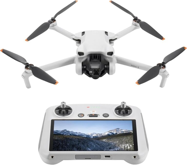DJI Mini 3 (DJI RC), Lightweight 3x Mechanical Gimbal Drones with Camera for Adults 4K, 38-min Flight Time, up to 32800ft (10km) Video Transmission, Vertical Shooting, GPS Auto...