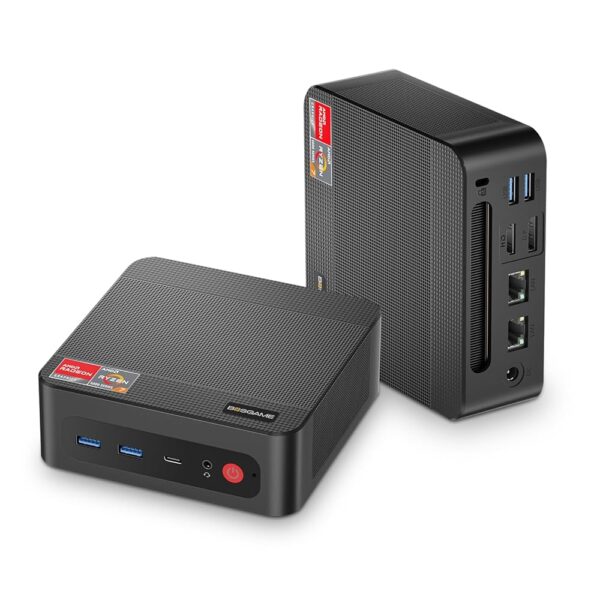 P4 Light Gaming Mini PC Ryzen 7 5700U 32GB RAM 1TB SSD Winodws 11 Pro Triple 4K 60HZ Displays Desktop Computers, Support PS3 Emulator Micro PC, HDMI+DP+Type-C, WiFi 6E, BT5.2,...