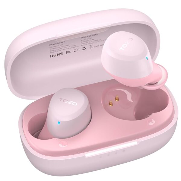 TOZO A1 Wireless Earbuds Bluetooth 5.3 Light Weight in Ear IPX5 Waterproof Headphones 2 Mic for AI Calls, Immersive Premium Sound Bass Headset with Charging Case, 32 Presets EQ...