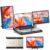 14″ FHD 1080P Laptop Monitor Extender – Stretchable Base & Detachable Screen, Plug & Play, Triple Screen Compatible with Windows, Mac, Chrome