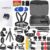GoPro Hero Compact Waterproof Action Camera with 4K, 12MP Photos, Stabilization + 128GB Card, Card Reader, 50 Piece Accessory Kit – Bundle