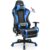 GTRACING Gaming Chair with Footrest and Bluetooth Speakers Music Video Game Chair Heavy Duty Ergonomic Computer Office Desk Chair (Blue)