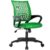 Home Office Chair Mid Back Desk Chair1 Ergonomic Mesh Computer Gaming with Larger Seat, Executive Height Adjustable Swivel Task with Lumbar Support Armrest for Women Adults Green