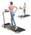 Walking Pad Under Desk Treadmill with Incline, 2 in 1 Folding Treadmill for Home/Office, Portable Compact Treadmills with Remote Control, APP & LED Display 300LBS Capacity